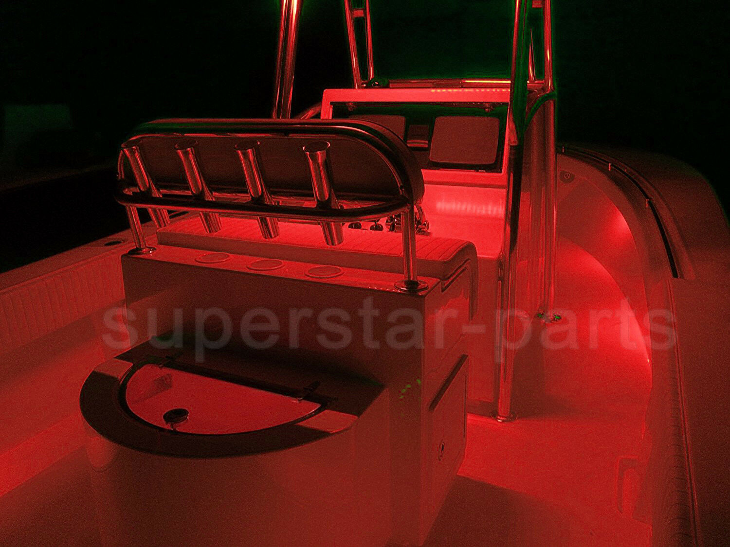 2x RED Hawkeye LED Eagle Eye Light Lamp DRL Fit Boat Marine Car Motorcycle