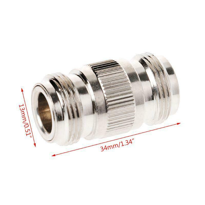 N-Type Double Female Jack Coupler RF WiFi Antenna Coax Adapter Barrel Connector