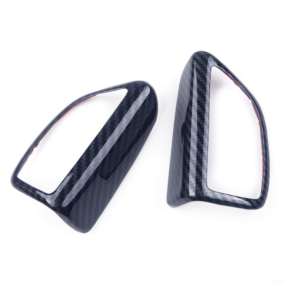 Carbon fiber Indoor Door Stereo Speaker Cover Trim fit for ford Focus 15-18 as