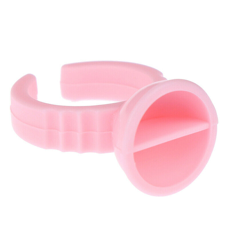 100Pcs Disposable Eyelash Extension Glue Rings Glue Holder Glue ContainerJCAUDF