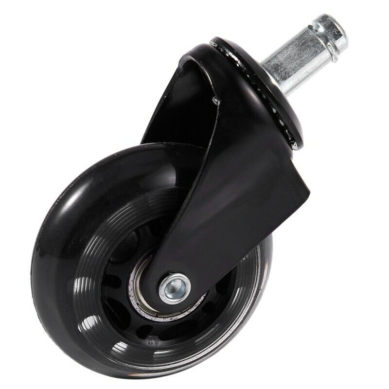 Office Chair Caster Wheels Roller Style Castor Wheel Replacement (2.5inches)