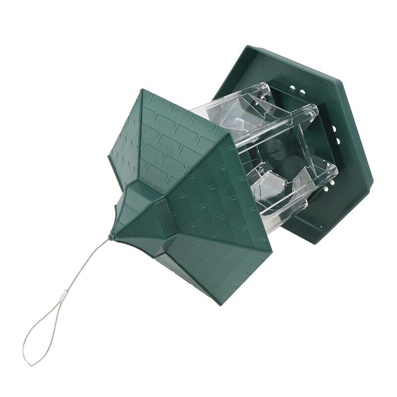 Waterproof Hanging Gazebo Bird Feeder Villa Outdoor Feeding For Garden DecoS.DD