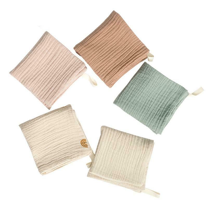 5 Pcs Towel Baby Facecloth Bath Towel Handkerchief Cotton Burp Cloth Washcloth