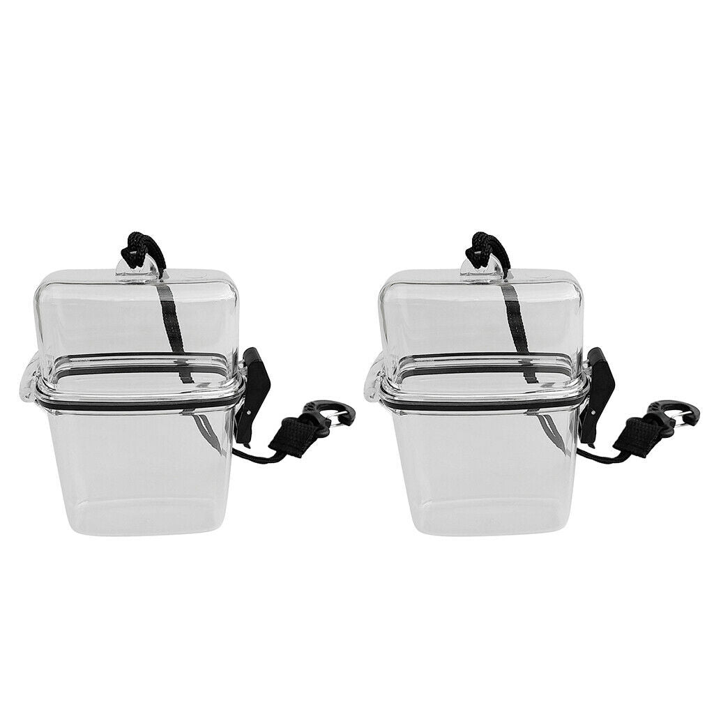 Set of 2 Floating Water Sports Case - Waterproof Dry Box Holder Container &