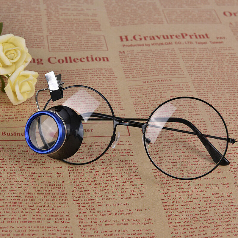 Clip-On Eye Loupe Eyeglass Magnifier Magnifying Lens Watchmakers Repair T*WF
