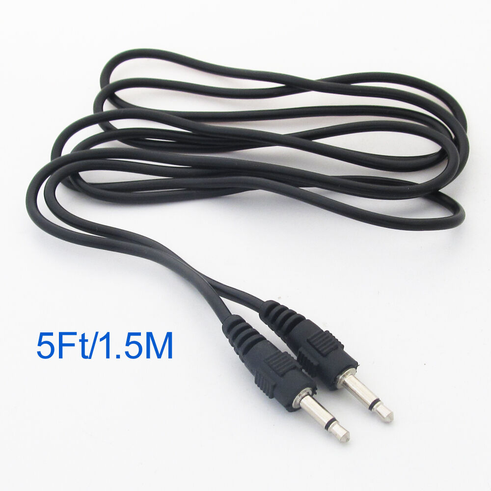 10pcs 1.5M/5ft 3.5mm 1/8" Mono Plug to 3.5mm Mono Plug Audio Extension Cable