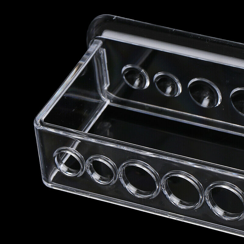 Plastic Clear Test Tube Rack 6 Holes Stand Lab Test Tube Stand Shelf WHR Tt