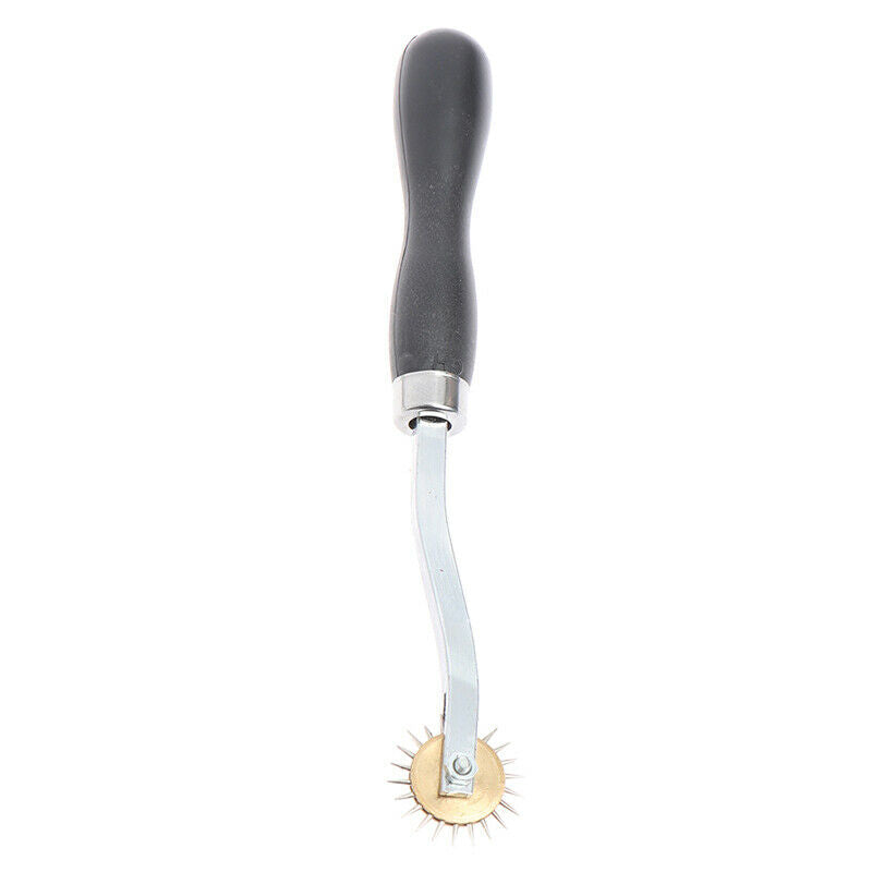 Sewing Wheel Leather Marker Practical Wood Handle Leather Wheel Sewing ToolBDAU