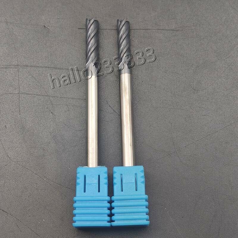 3PCS 5mm 4 Flute Milling Cutter End Mill Tungsten Carbide 75mm Shank HRC45-50