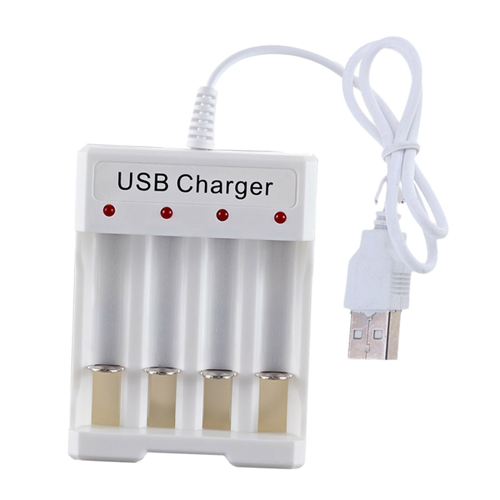 2x Protable 4 Slots Battery Charger for Li-ion 26650 18650