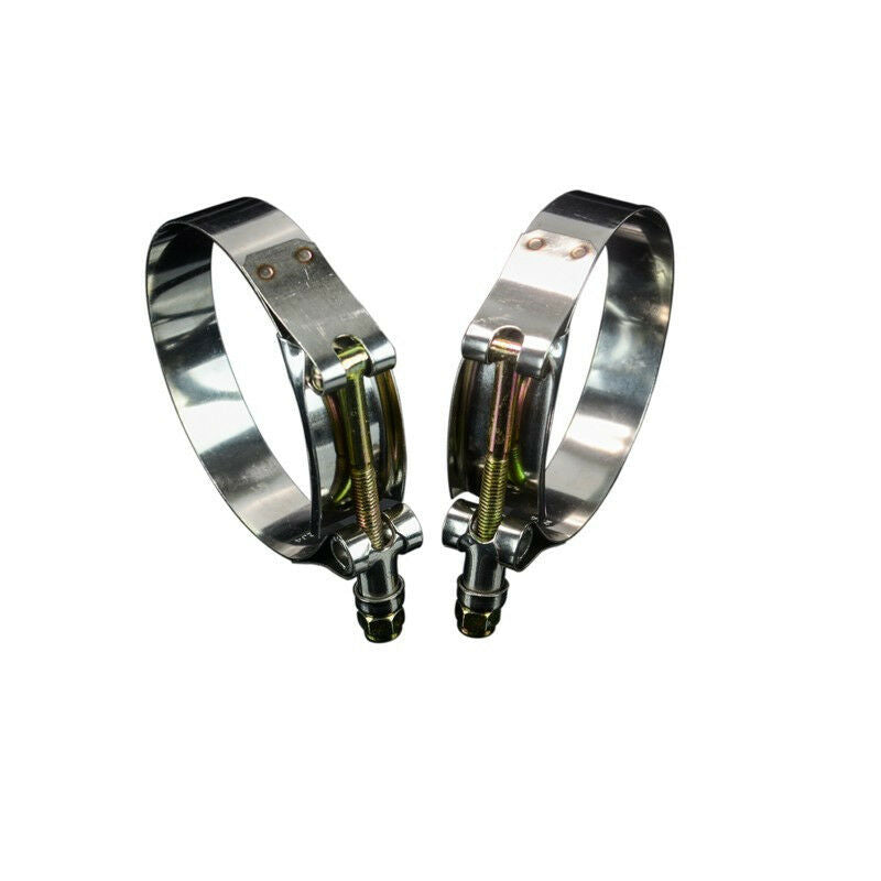 10x Stainless Steel T-bolt Clamps Turbo Pipe Silicone Hose Coupler 64mm to 74mm