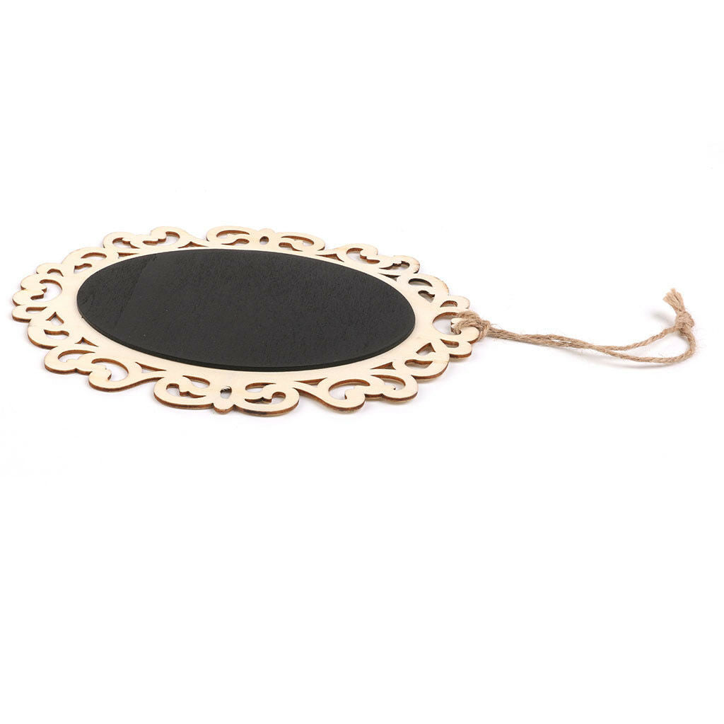 3-set Hanging Tag Message Board Blackboard Chalkboard Reminder Memo 18x15cm