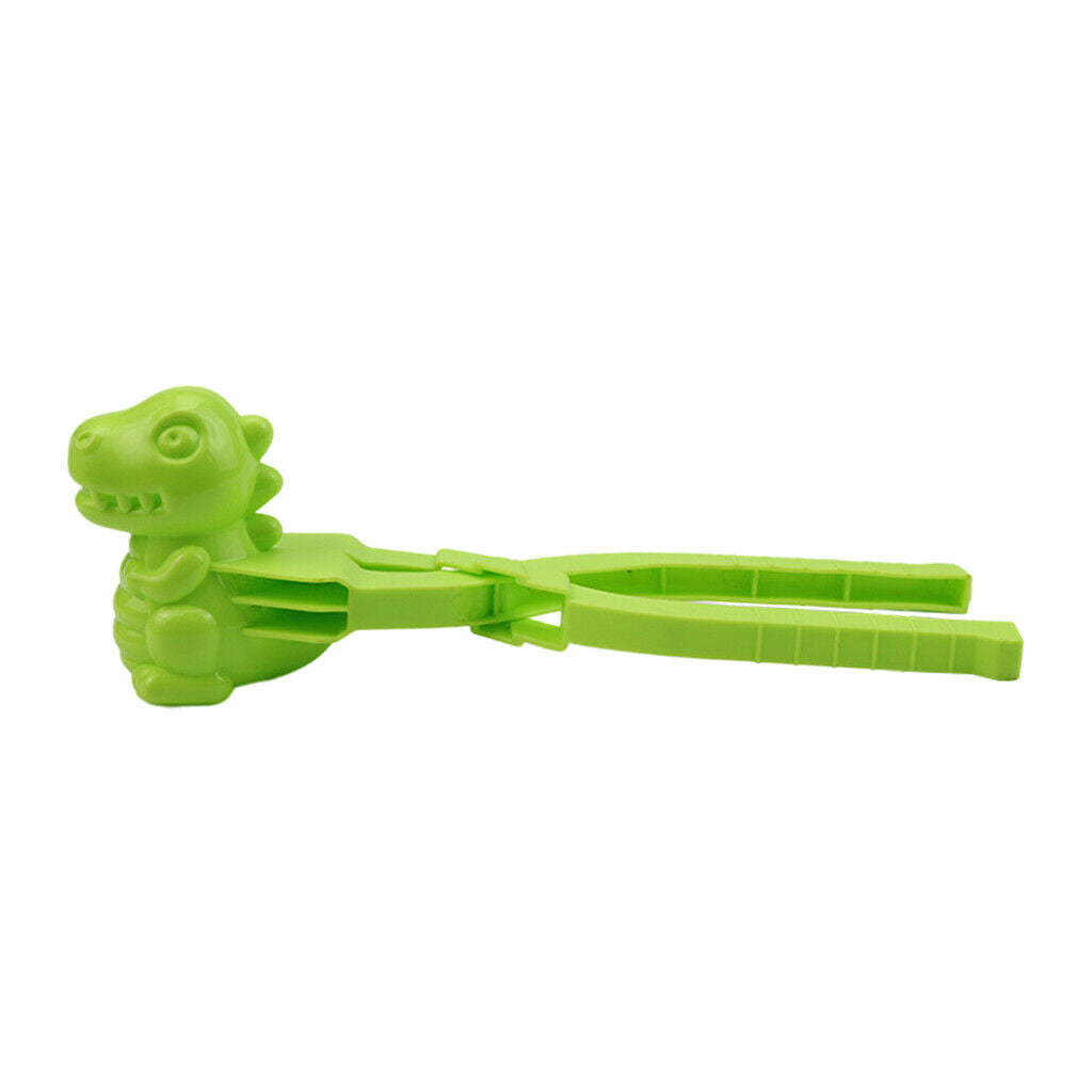 Winter Snow Sand Mold Dinosaur Snowball Maker Clip Kids Outdoor Toys Green