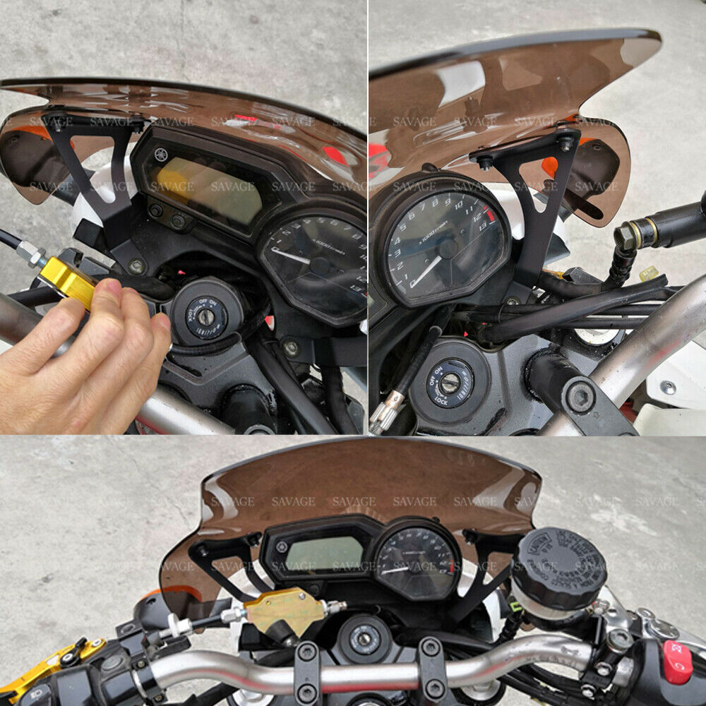 Windshield Windscreen Pare-brise For YAMAHA XJ6N XJ 6 Naked 2009-2015 12 13 14