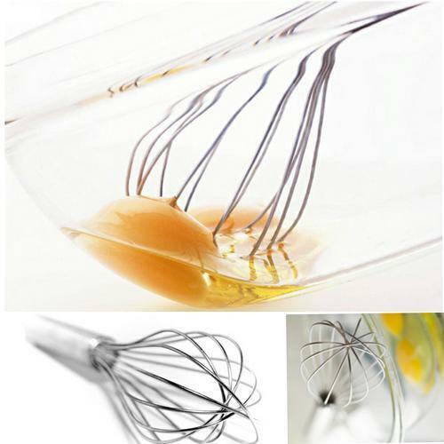 Kitchen Tool Stainless Steel Egg Utensils Stirring Mixing Beater Whisk Ha.l8