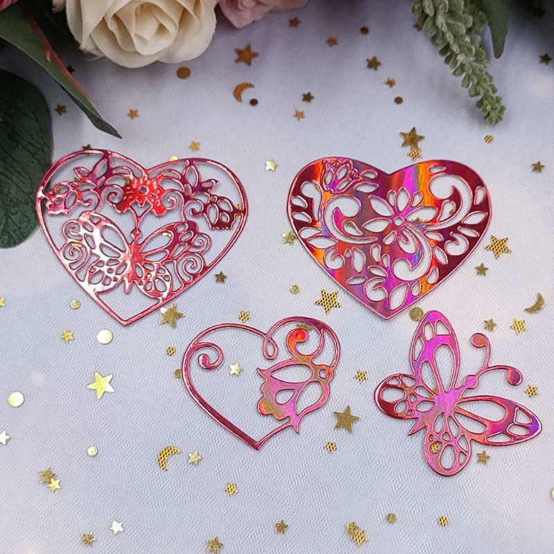 Heart Butterfly Metal Cutting Dies Stencil DIY Scrapbooking Album Paper Template