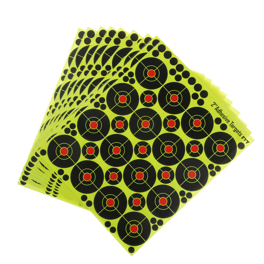 160pcs 2'' Self Adhesive Splatter & Reactive Shooting Targets