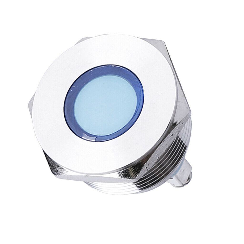22mm 12V Waterproof Signal Power Supply LED Metal Indicator Lamp Pre-Wired