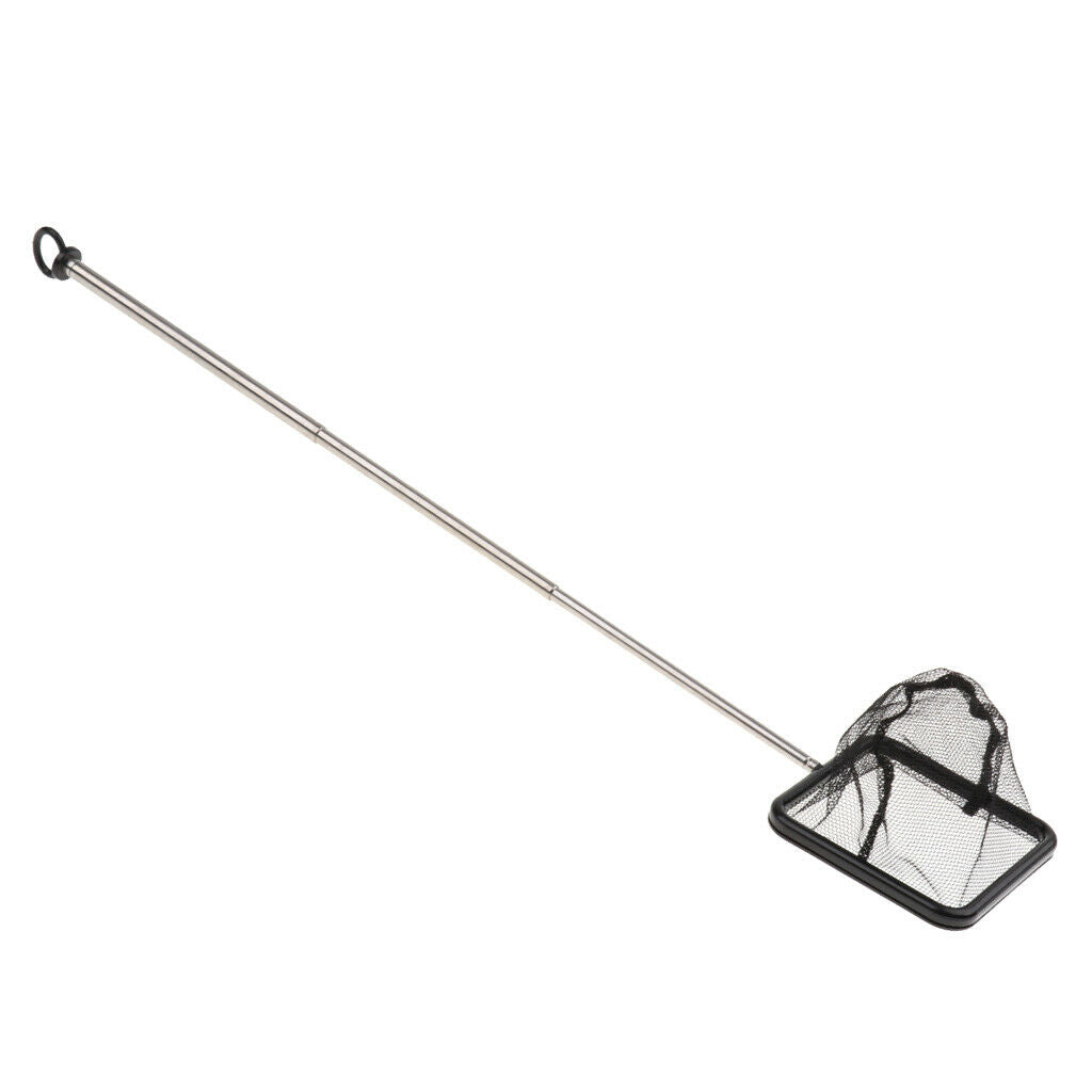 Aquarium Pond Fish Net, Set of 3 Professional Stainless Steel Telescopic Handle