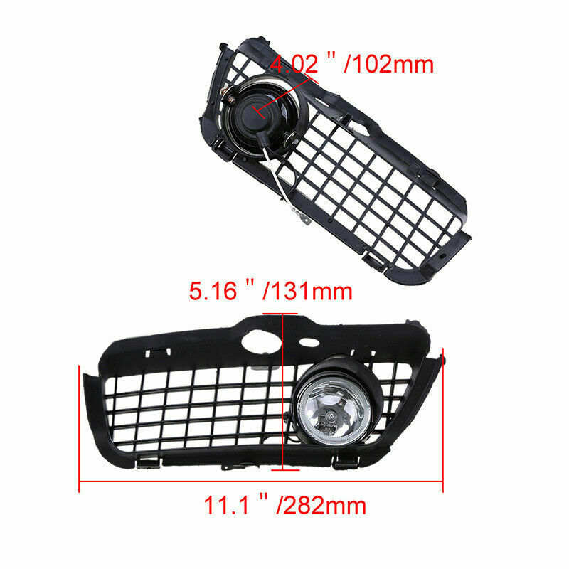 Bumper Fog Light Lamp Grille Cover New Protect For VW MK3 Golf Jetta Cabrio Only