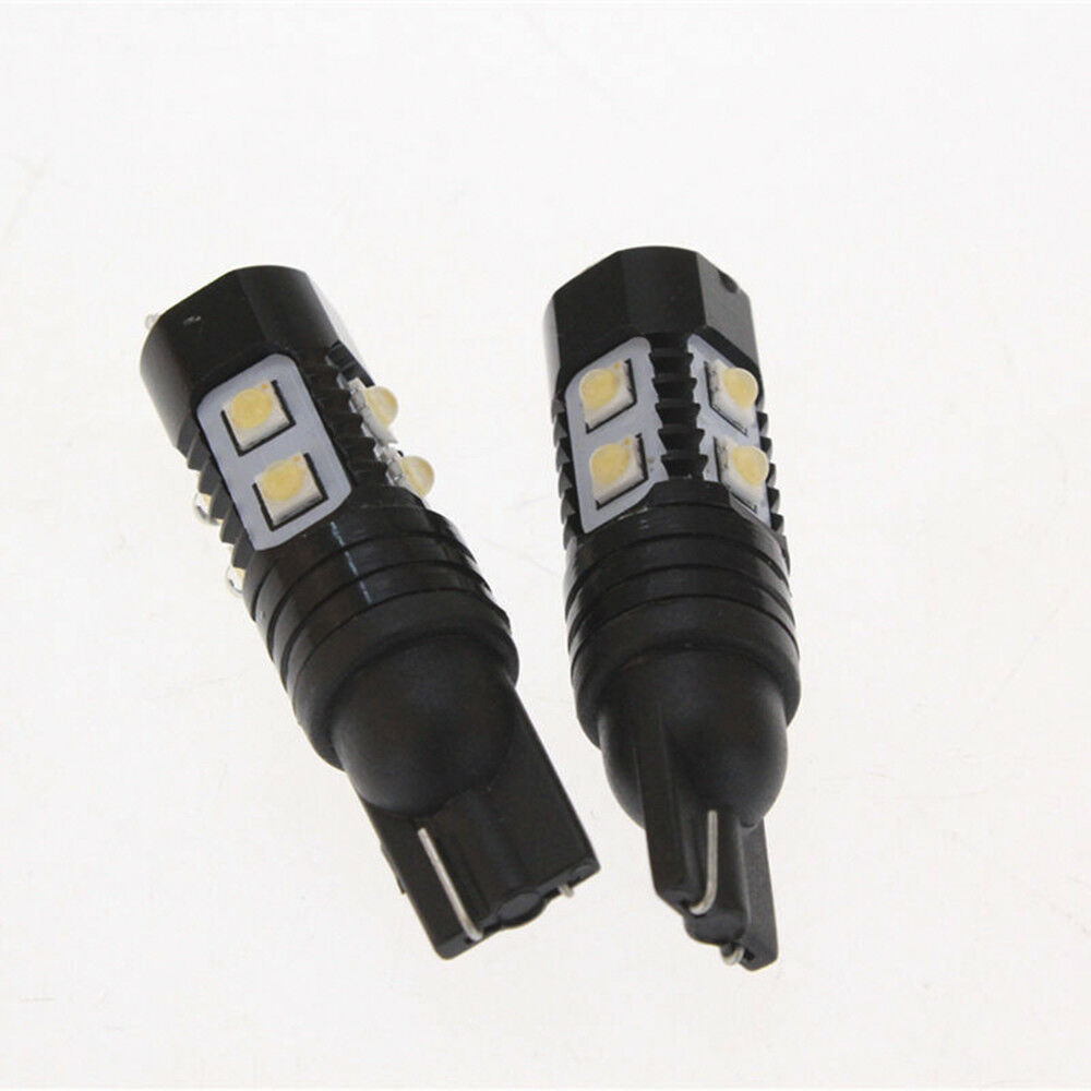 1 Pair 50W 921 912 T10 T15 LED 6000K HID White Car Backup Reverse Lights Bulb~