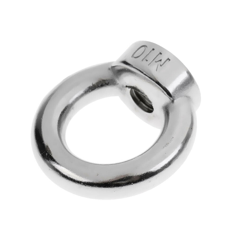 M8 M10 304 Stainless Steel Lifting Eye Nut Ring Shape Nuts Perfect for Many
