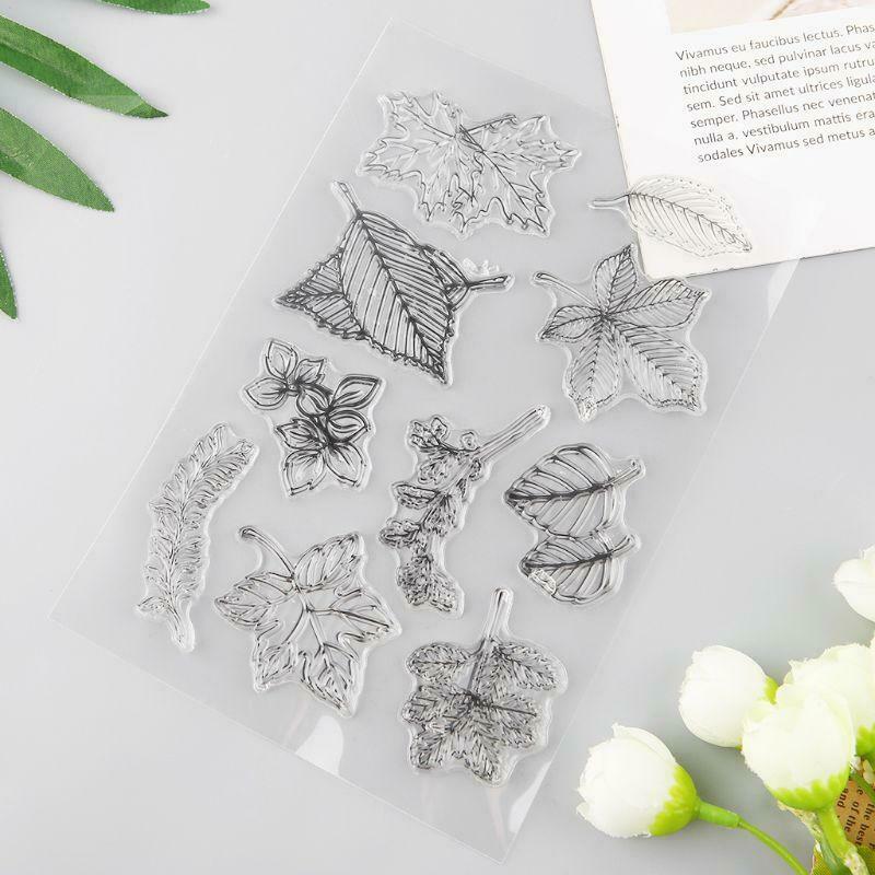 Leaf Silicone Clear Seal Stamp DIY Scrapbooking Embossing Photo Album Decorative