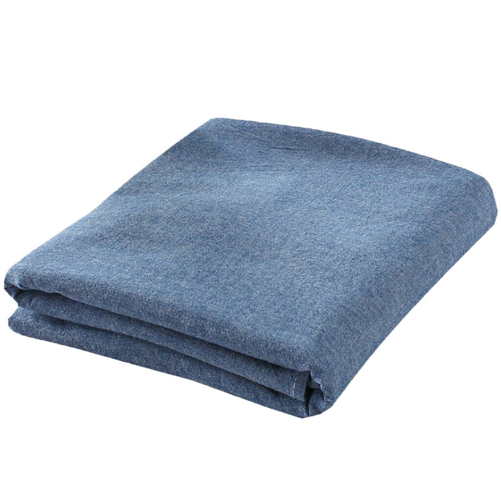 Washable Cotton Acupuncture Massage Table Bed Fitted Pad Cover Sheet Dark Blue