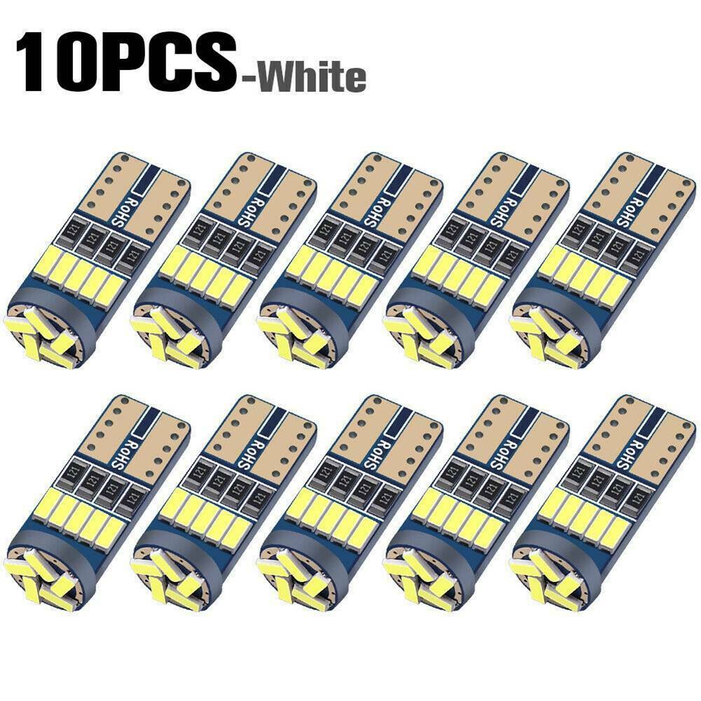 10x T10 LED Canbus Error Free Bulbs 15SMD 194 W5W Car Wedge Lamp Dome Map Lights