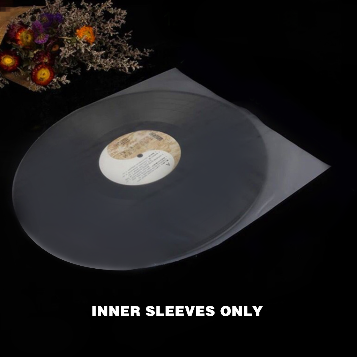 50pcs 12" LP LD Vinyl Record Clear Plastic Album Cover Inner Sleeves Antistatic