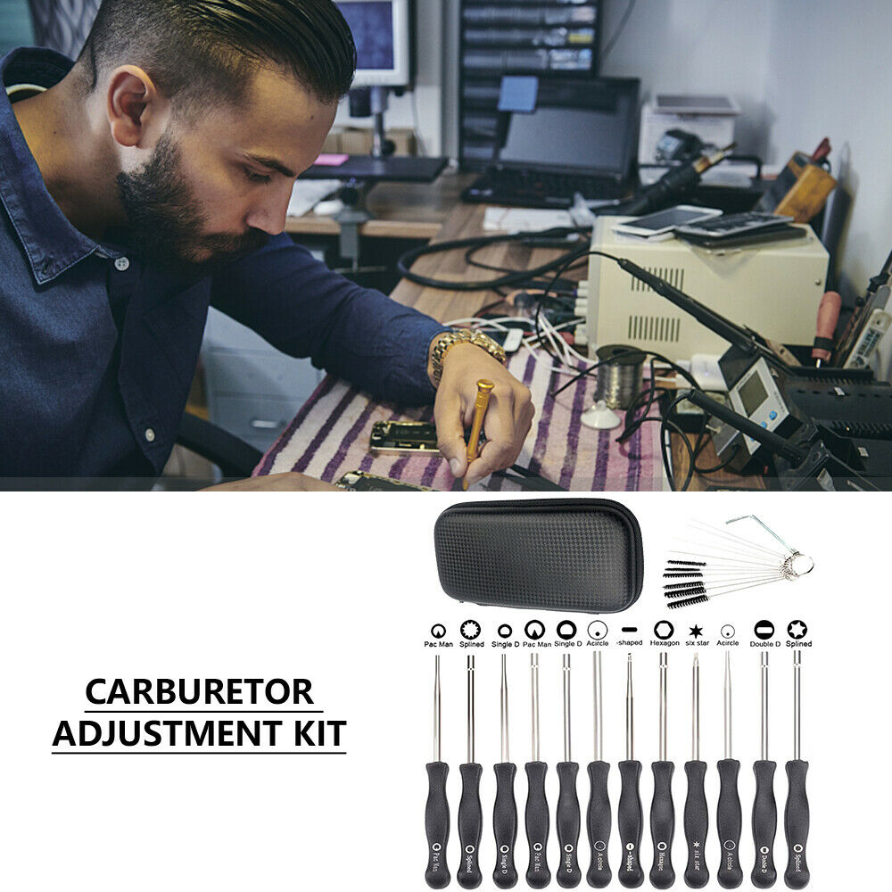 Carburetor Adjustment Tool Set Carburator Adjusting Kit for 2 Cycle Small Engine