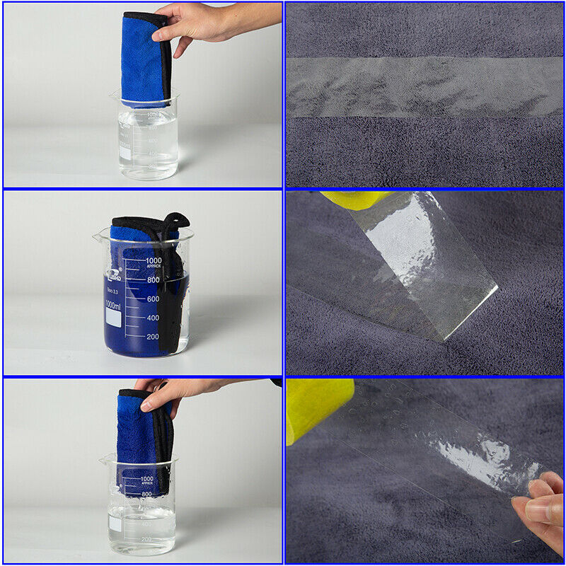 1PC Blue 800GSM Microfibre Cleaning Car Detailing Soft Cloths Wash Towel Duster