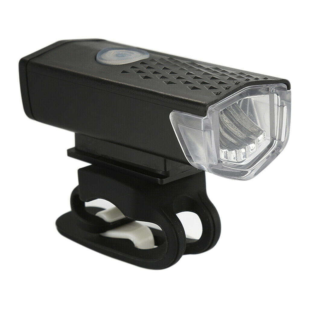 2x USB Bike Light 300Lumens Lamp Headlight LED Scooter Alarm Safety Gear