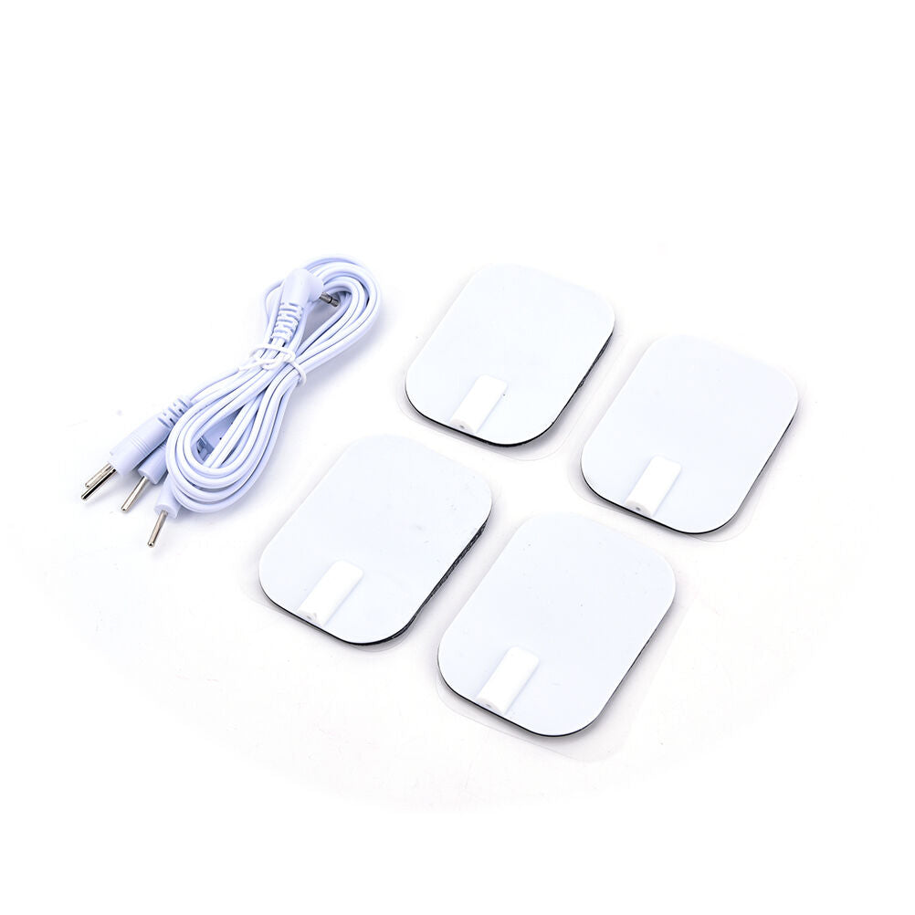 Electrode Lead Wires Cable for Tens Massager 2.5mm Connection with 4 PatchesY SJ