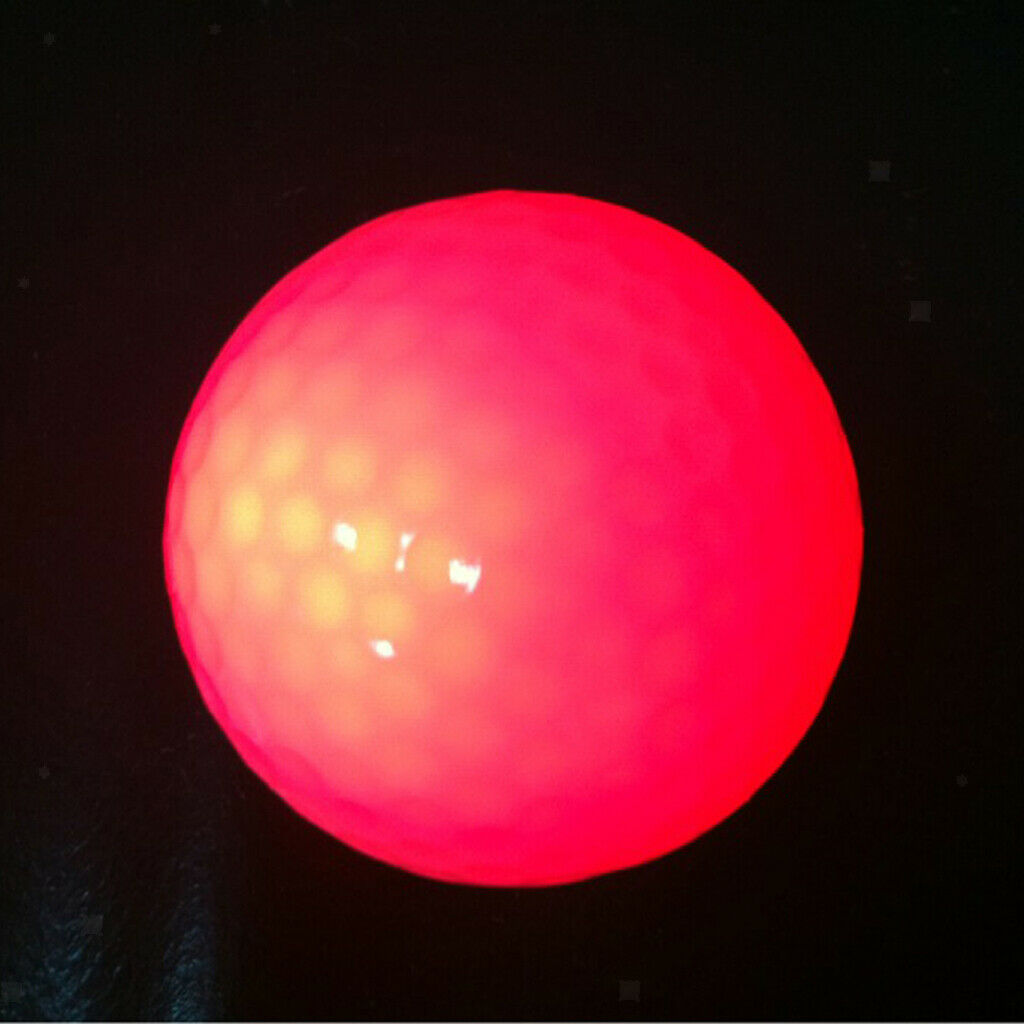 LED Flashing Golf Balls Sports Golfing 42.6mm Tournament Ball New Red