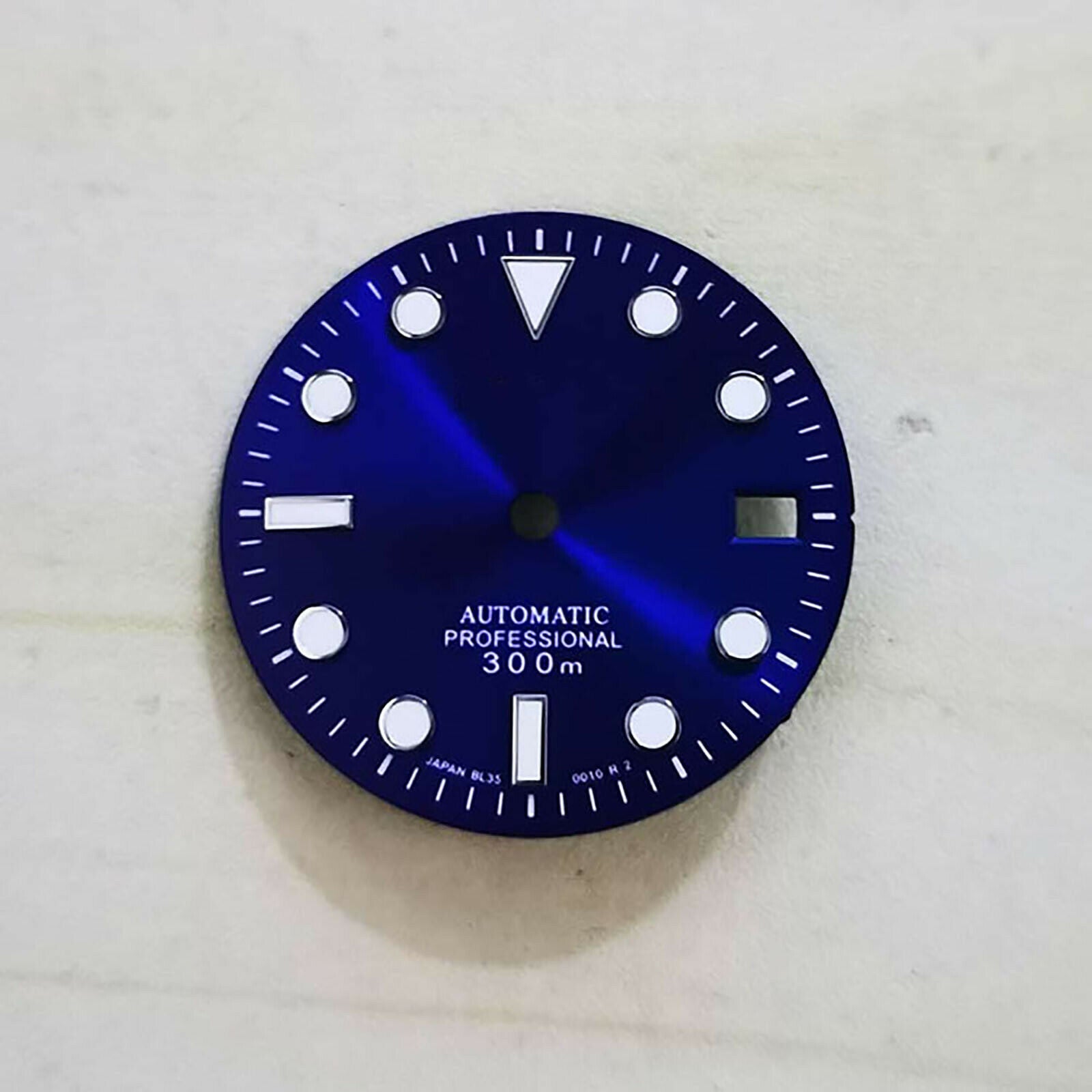 For NH35 Watch Movement 29mm Watch Dial Green Luminous Blue Dial Parts