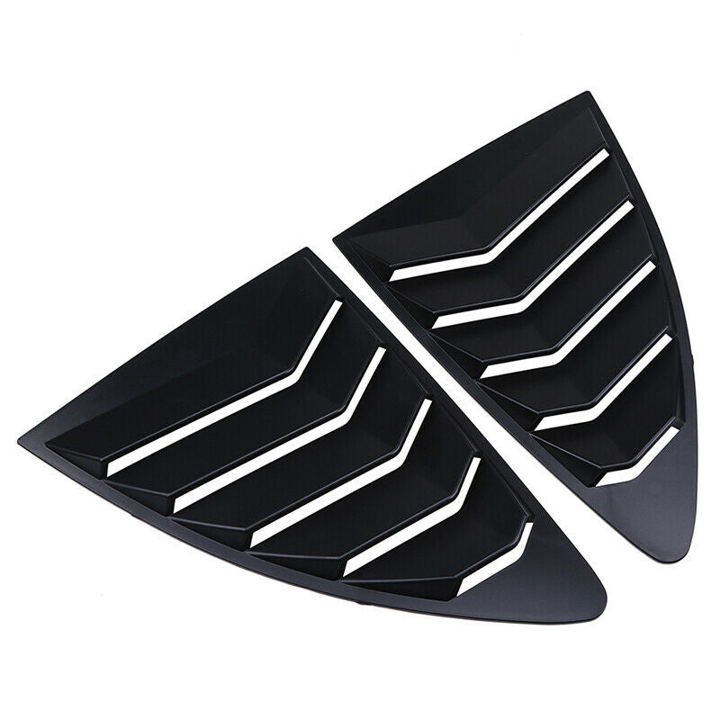 For Subaru BRZ 2012-2020 2Pcs Matte Black Side Vent Rear Window Quarter Louver