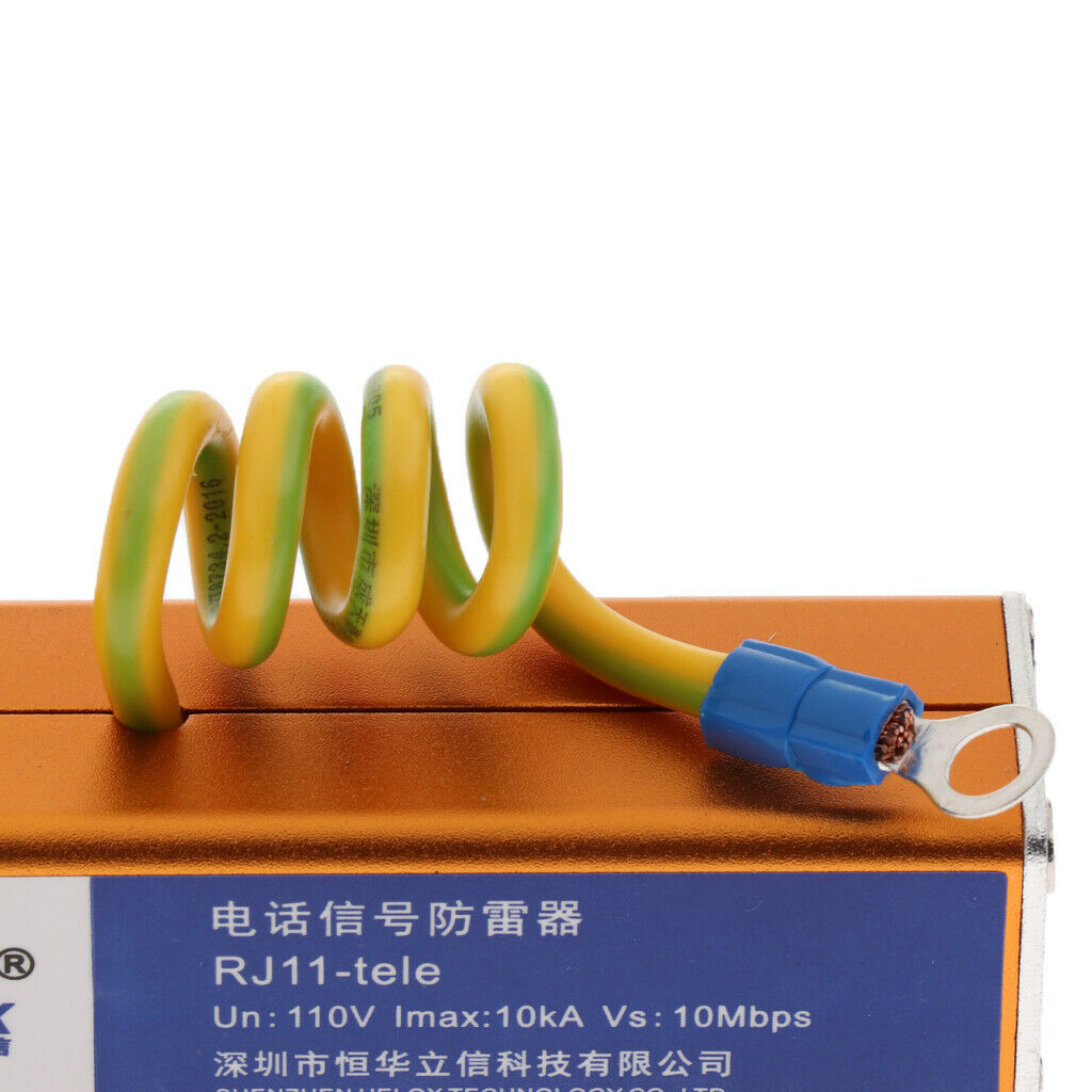 3Pcs Telephone RJ11 Surge Protector Thunder   Arrester Protection