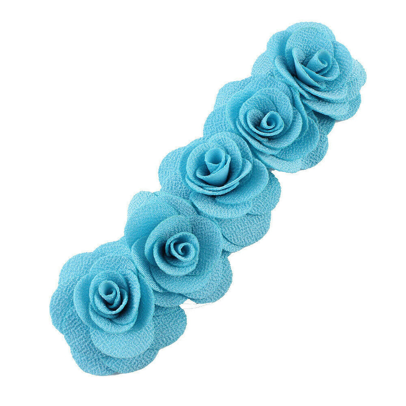 Baby Flower Headband Kids Flower Hair For Girls Hairband Headwear E-blue