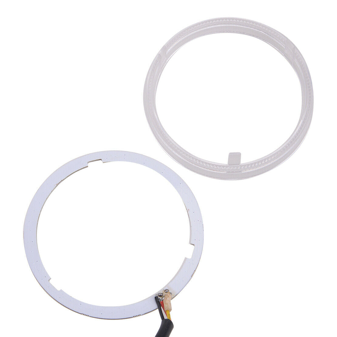 2pc 95mm RGB LED Angel Eye Ring Halo Lights Lamps DRL Headlight Bluetooth APP