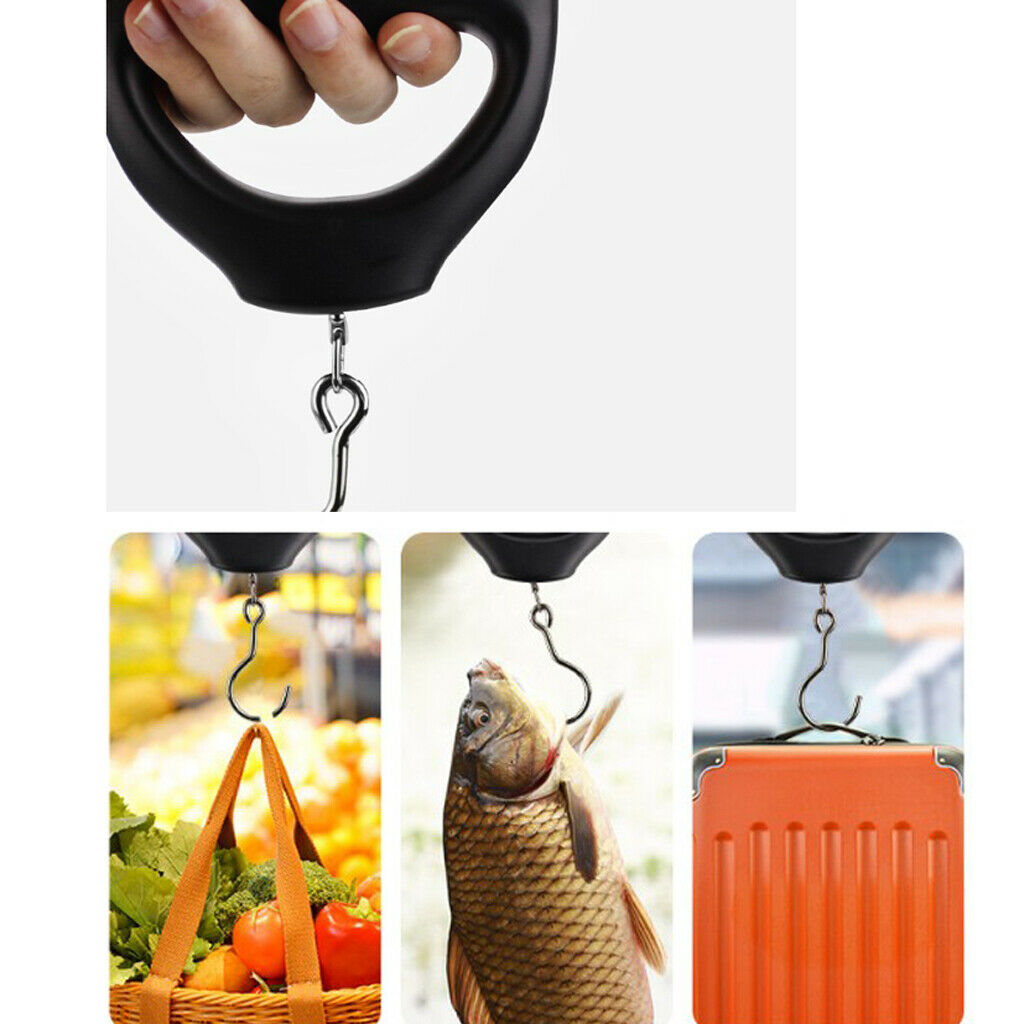 110lbs Portable Digital Scale Weighing Hanging Travel Fishing Luggage Scale Hook