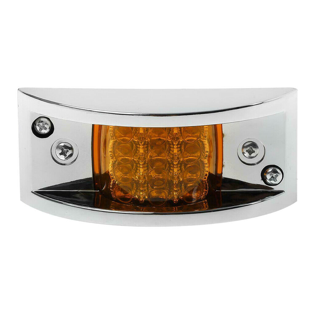 Amber LED Side Marker Fender Light Waterproof 12/24V for Truck Trailer