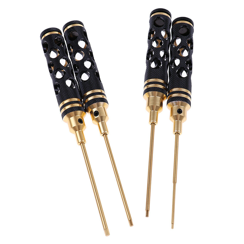 4pcs 1.5/2.0/2.5/3.0 Hex Screwdriver with Hollowed-out Design