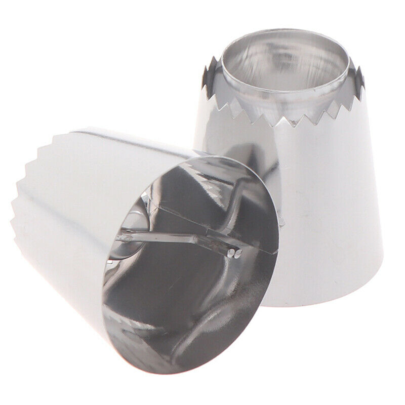 2Pcs Russian Pastry Tip Icing Piping Nozzles Large Nozzles Cupcake Baking.l8