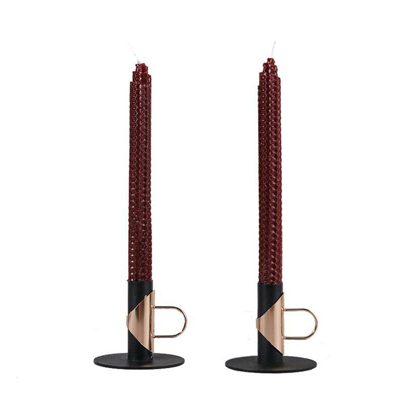 Retro Tea Light Candle Holder Taper Candles Candlesticks Decor Housewarming