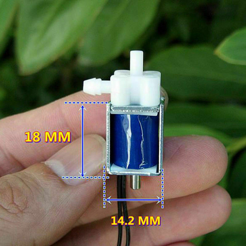 Mini Micro 2-Position 3-Way Electric Solenoid Valve For Gas Air Pump DC 5V 6V L