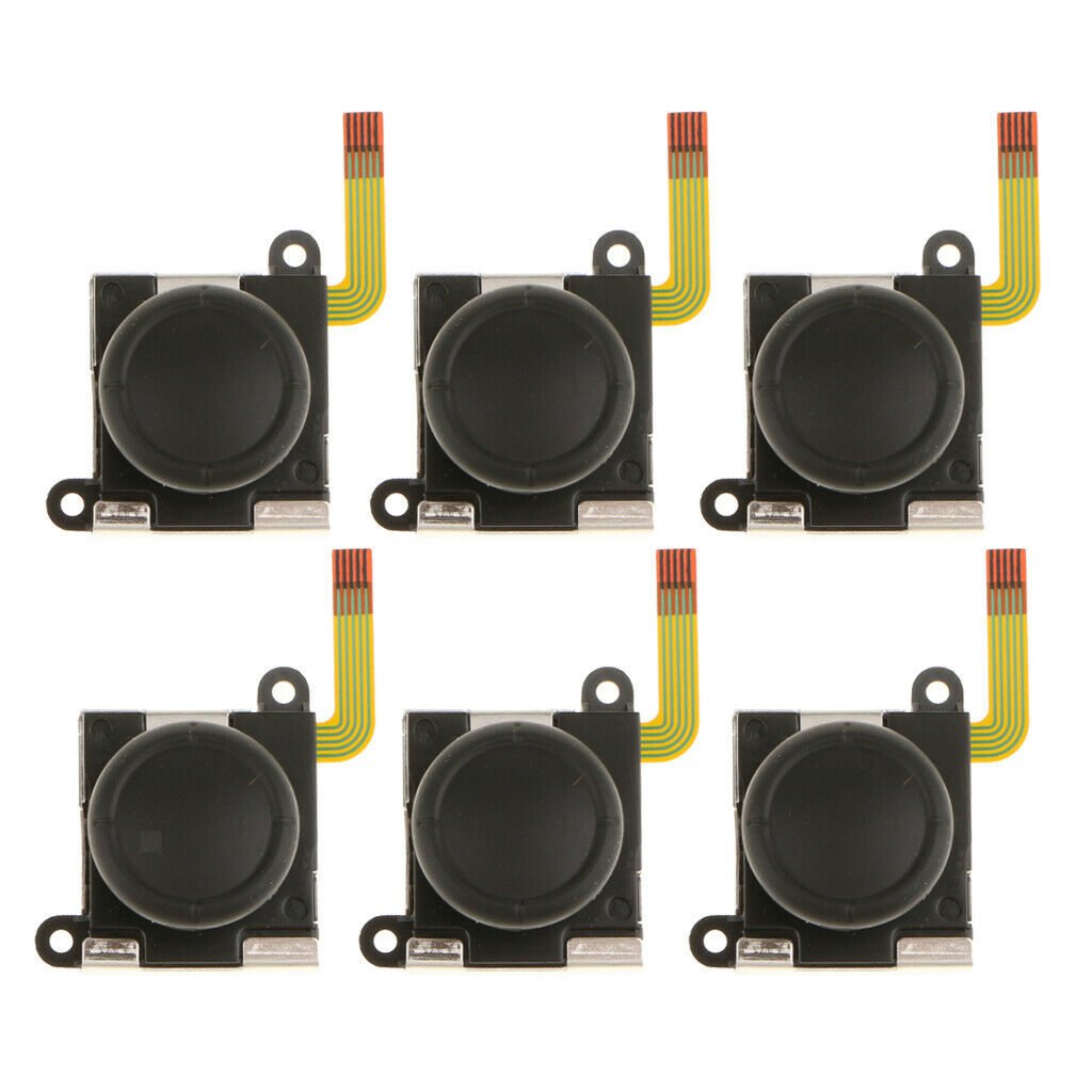 6X Replacement L/R Analog Joystick Rocker Stick Unit for NS Controller Joy-con