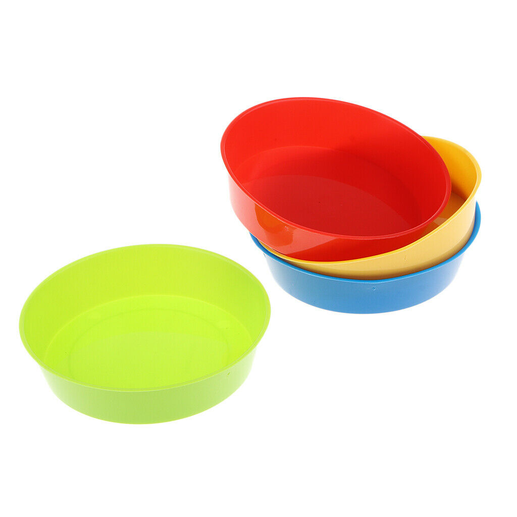 4x Kids Painting Palette Plastic Palettes Tray Kids Children Painting Supply