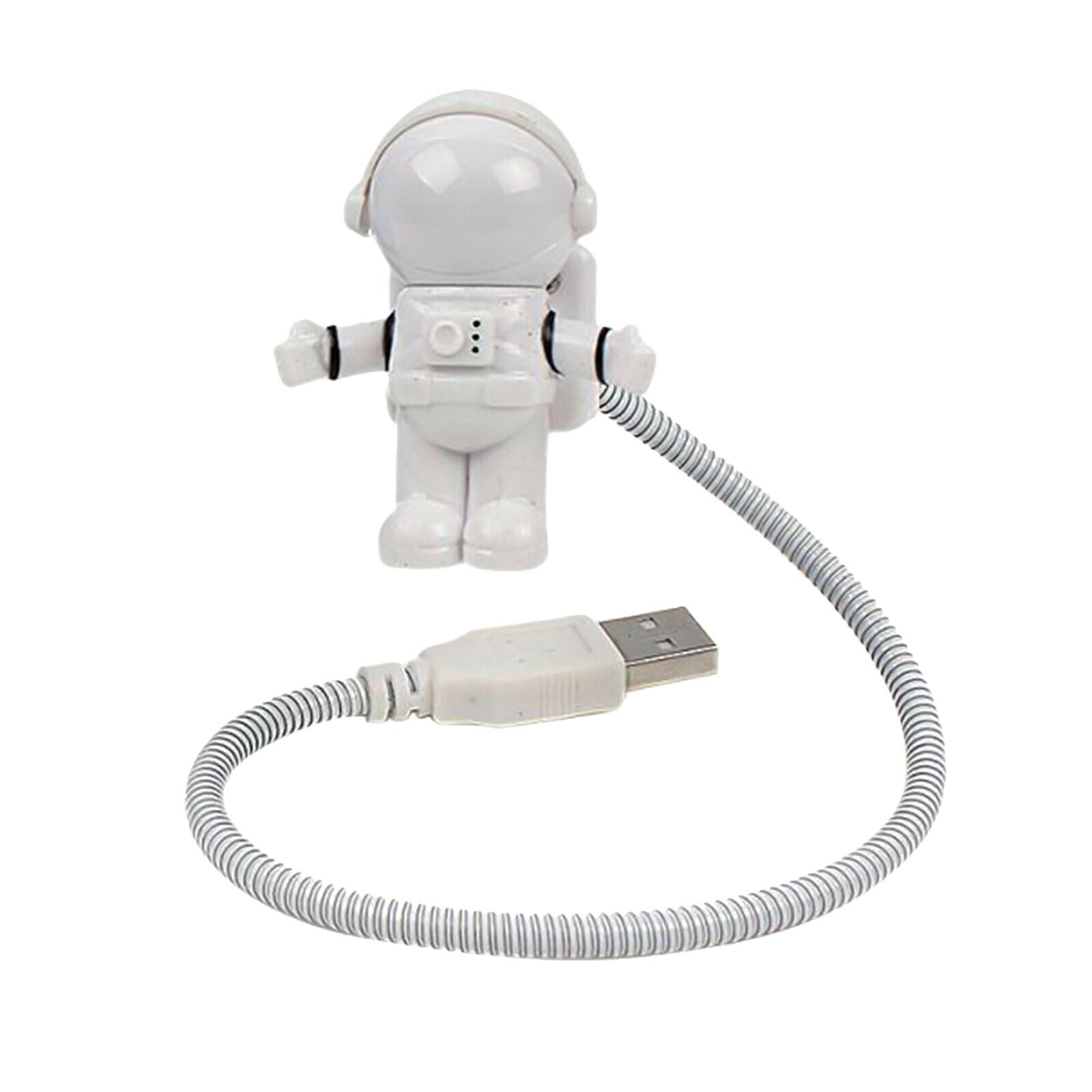 Cute 0.5W Mini Astronaut Shaped Night Light USB Desktop Spaceman Flexible Long