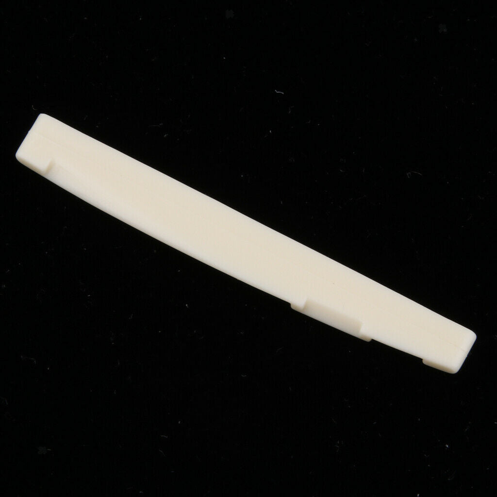 1 Piece Slotted Saddle Nut For Acoustic Folk Guitar Parts White Saddle